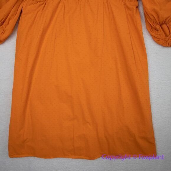 Eloquii swiss dots 100% cotton bubble sleeve dress, plus size 20 - Picture 4 of 16